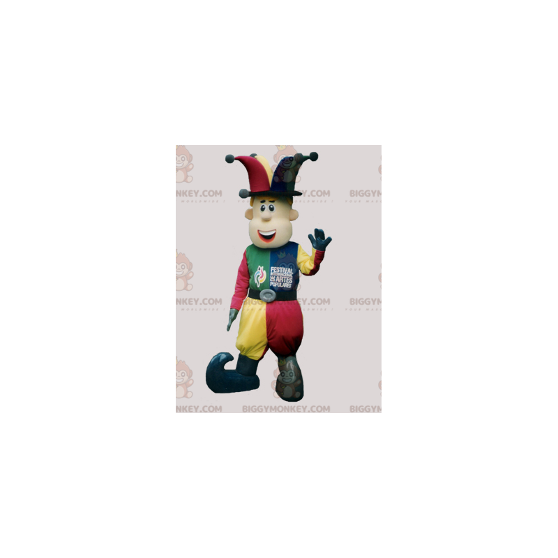 Kostým barevného maskota šaška BIGGYMONKEY™ – Biggymonkey.com
