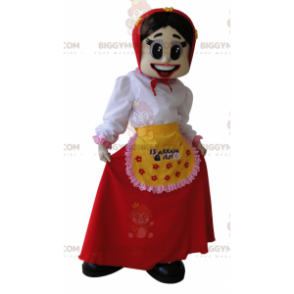 Costume da mascotte casalinga contadina BIGGYMONKEY™ -