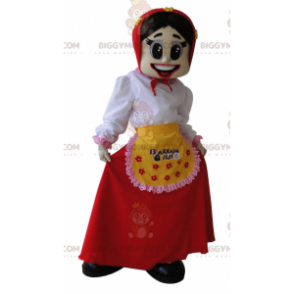 Costume de mascotte BIGGYMONKEY™ de fermière de femme de