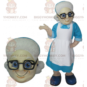 Old lady BIGGYMONKEY™ mascot costume. Grandma BIGGYMONKEY™