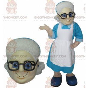 Old lady BIGGYMONKEY™ mascot costume. Grandma BIGGYMONKEY™