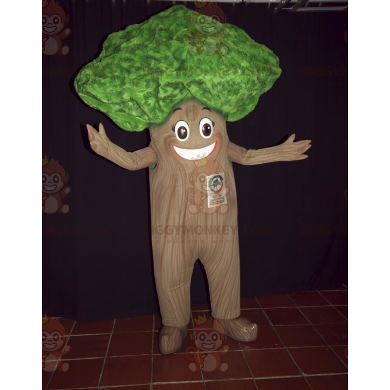 Jolly Giant Groene en Bruine Boom BIGGYMONKEY™ Mascottekostuum