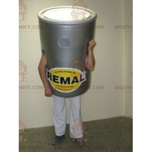 Giant Gray Paint Bucket BIGGYMONKEY™ Mascot Costume -