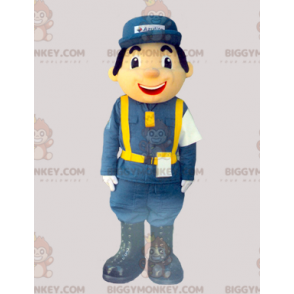Budbärare Brevbärare BIGGYMONKEY™ Maskotdräkt klädd i uniform -