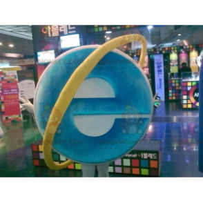 Disfraz de mascota BIGGYMONKEY™ de Internet Explorer Computing