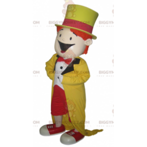 Magician Colorful Snowman BIGGYMONKEY™ Mascot Costume. Show