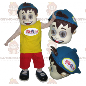 Teen Boy BIGGYMONKEY™ Mascot Costume with Cap - Biggymonkey.com