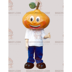 Costume de mascotte BIGGYMONKEY™ de poire géante habillée en