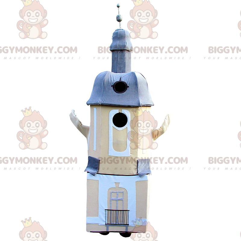 Disfraz de mascota BIGGYMONKEY™ del faro de la iglesia del