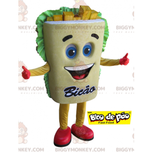 Costume da mascotte Giant French Fries BIGGYMONKEY™. Spuntino