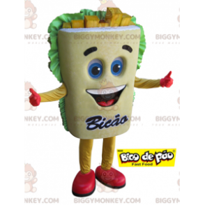 Disfraz de mascota gigante de patatas fritas BIGGYMONKEY™.