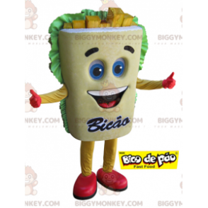 Giant French Fries BIGGYMONKEY™ Mascot Costume. Snack