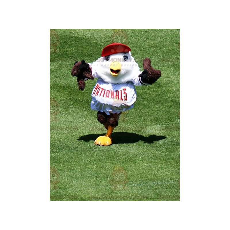 Disfraz de mascota BIGGYMONKEY™ de águila pájaro marrón y