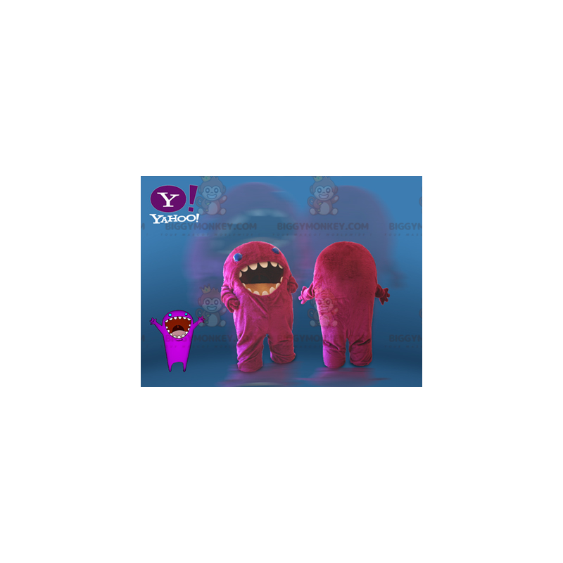 Pink Monster BIGGYMONKEY™ Mascot Costume. BIGGYMONKEY™ Yahoo