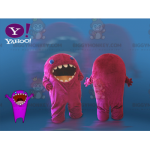 Costume de mascotte BIGGYMONKEY™ de monstre rose. Costume de