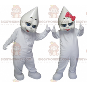 BIGGYMONKEY™s mascota de hombres blancos una niña y un niño -