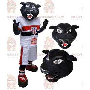 BIGGYMONKEY™ Black Panther Tiger Mascot-kostume i sportstøj -