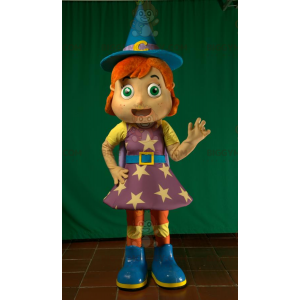 Red Witch Witch Fairy BIGGYMONKEY™ Mascot Costume –