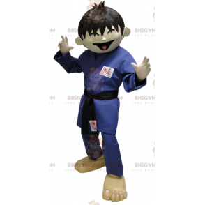 Karateka Judoka BIGGYMONKEY™ Maskottchenkostüm. Asiatischer