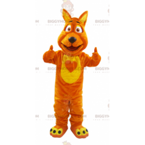 Costume de mascotte BIGGYMONKEY™ de loup de renard orange et