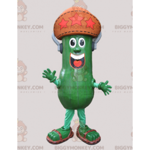 Costume de mascotte BIGGYMONKEY™ de concombre de cornichon