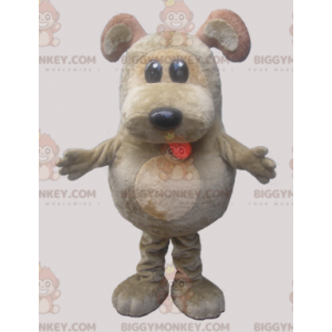 Kostium maskotki BIGGYMONKEY™ szaro-podpalany pies. Pluszowy