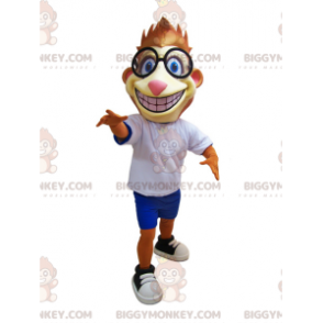 Costume da mascotte BIGGYMONKEY™ tigre arancione e gialla con