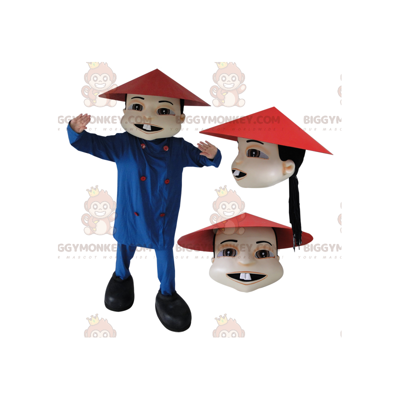 BIGGYMONKEY™ Asiatisches chinesisches Maskottchen-Kostüm in