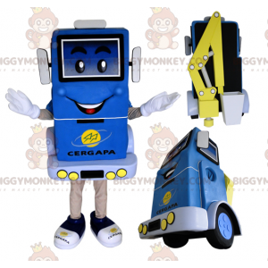 Modrý a žlutý kostým maskota BIGGYMONKEY™ – Biggymonkey.com