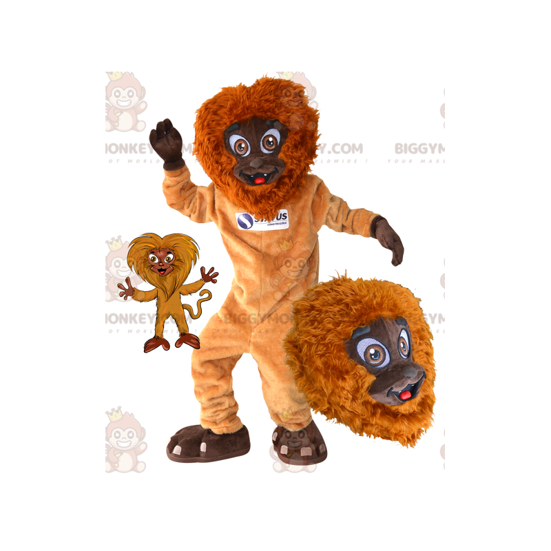 Fantasia de mascote divertida de macaco BIGGYMONKEY™ laranja e