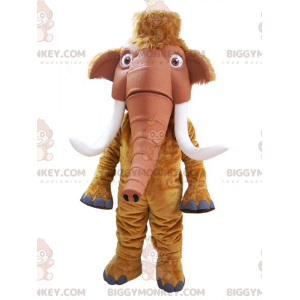 Brown Mammoth Big Tusk BIGGYMONKEY™ Mascot Costume -