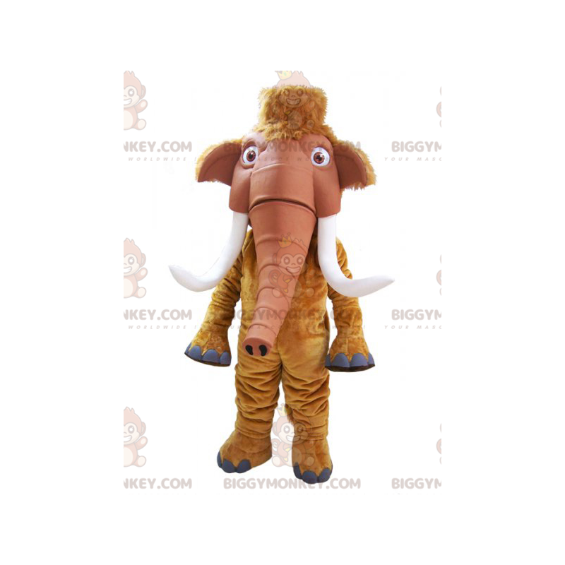 Brown Mammoth Big Tusk BIGGYMONKEY™ Mascot Costume –