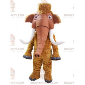 Brown Mammoth Big Tusk BIGGYMONKEY™ Mascot Costume -