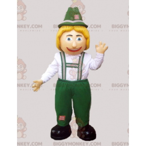 Disfraz de mascota tirolesa BIGGYMONKEY™ con atuendo
