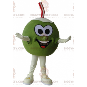 Green and White Giant Coconut BIGGYMONKEY™ Mascot Costume –
