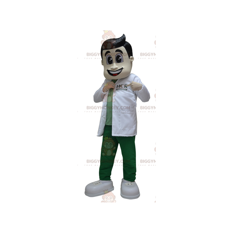 Traje de mascote médico farmacêutico BIGGYMONKEY™ com jaleco
