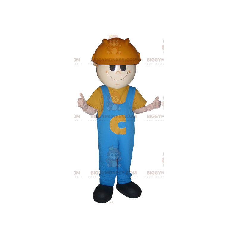 Costume de mascotte BIGGYMONKEY™ d'ouvrier d'homme avec un