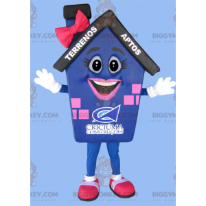 Giant Blue Pink and Black House BIGGYMONKEY™ Mascot Costume –