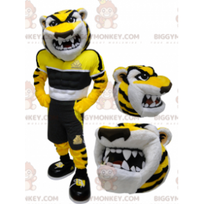 Costume da mascotte BIGGYMONKEY™ tigre gialla e nera