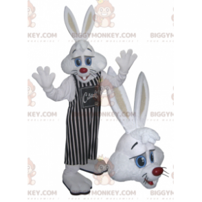 Costume da mascotte BIGGYMONKEY™ da coniglio bianco con