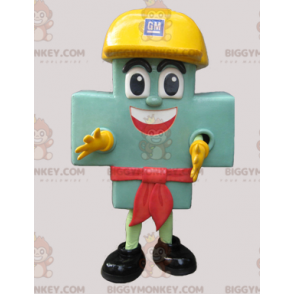 Costume de mascotte BIGGYMONKEY™ de croix verte géante avec un