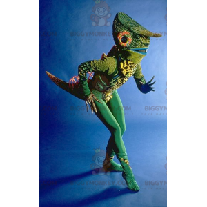 Very Original Green Chameleon BIGGYMONKEY™ Mascot Costume –