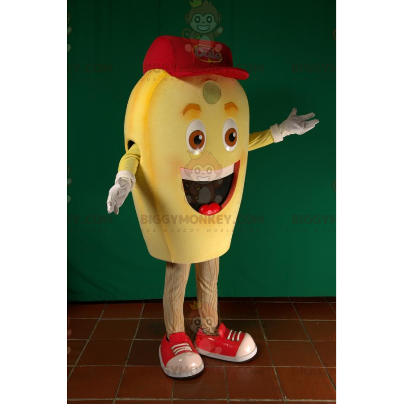 BIGGYMONKEY™ Costume da mascotte di chicco di mais giallo