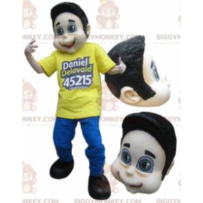Braunes BIGGYMONKEY™ Maskottchen-Kostüm für Teenager-Jungen in
