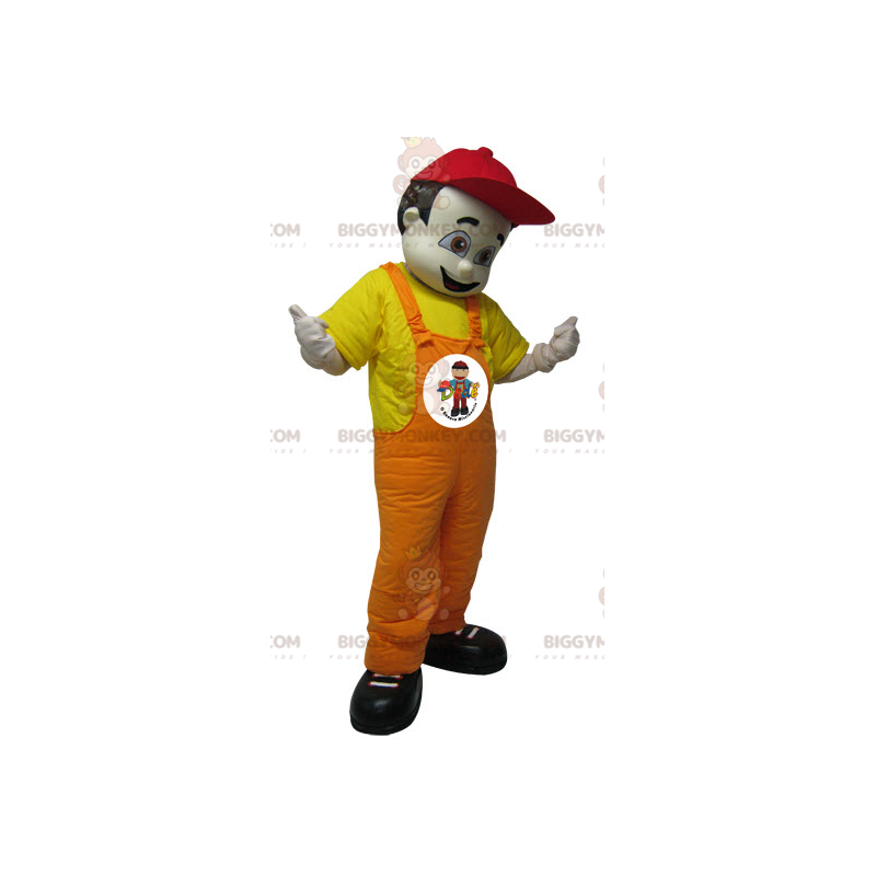 Costume da mascotte uomo marrone in tuta BIGGYMONKEY™. Costume