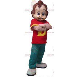 BIGGYMONKEY™ mascot costume of man wearing colorful outfit –