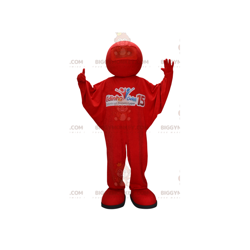 Costume de mascotte BIGGYMONKEY™ de bonhomme rouge. Costume de