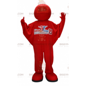 Costume de mascotte BIGGYMONKEY™ de bonhomme rouge. Costume de