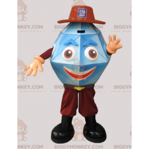 Blue Gemstone Crystal Diamond BIGGYMONKEY™ Mascot Costume –