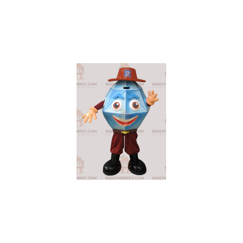 Blue Gemstone Crystal Diamond BIGGYMONKEY™ Mascot Costume –